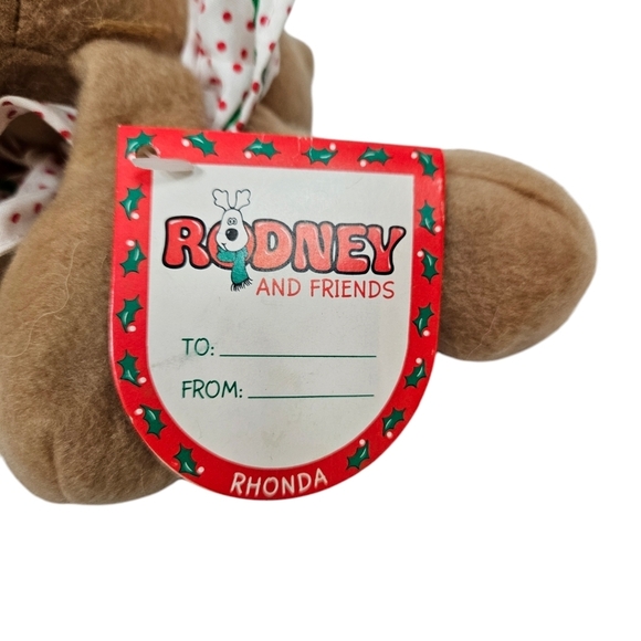 Vintage Burger King Hallmark Small Rhonda the Reindeer Plush Holiday 1984 E37 - Picture 4 of 11